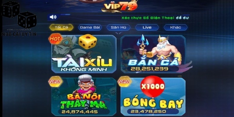 Top trò chơi bài nổi bật tại VIP79