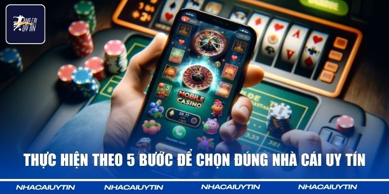 Thực hiện theo 5 bước để chọn đúng nhà cái uy tín